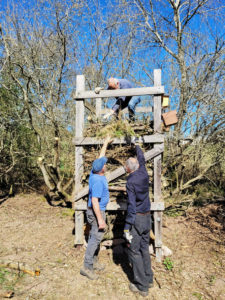 Arbeitseinsatz am Lebensturm