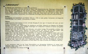 Inbfotafel am Lebensturm