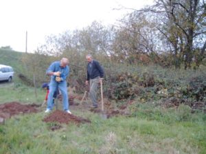 Fundamentlöcher für Lebensturm