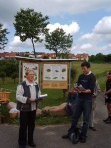 Einweihung der Teichanlage im Beisein der Presse und 2. Vorstand